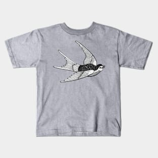 Vintage Swallow Kids T-Shirt